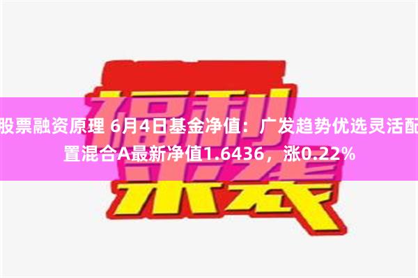 股票融资原理 6月4日基金净值：广发趋势优选灵活配置混合A最新净值1.6436，涨0.22%