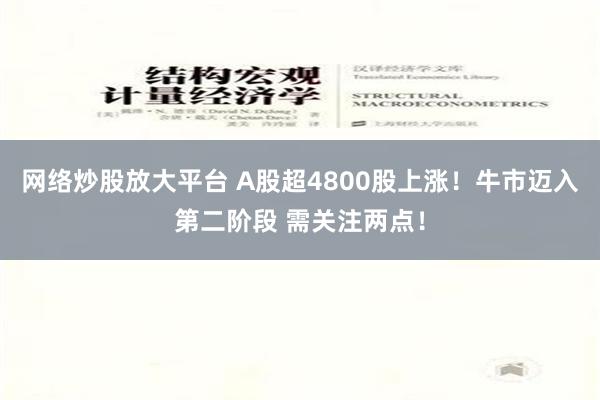 网络炒股放大平台 A股超4800股上涨！牛市迈入第二阶段 需关注两点！